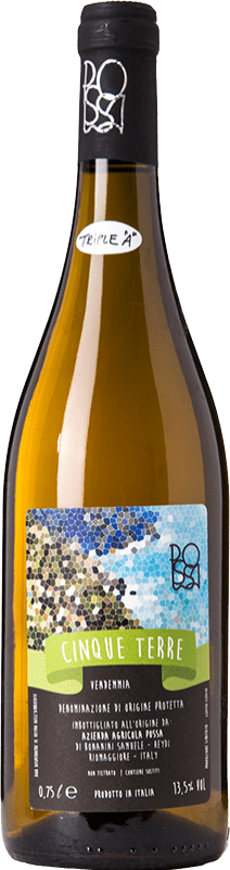 27,95 € 免费送货 | 白酒 Possa Bianco D.O.C. Cinque Terre 利古里亚 意大利 Albarola, Bosco 瓶子 75 cl