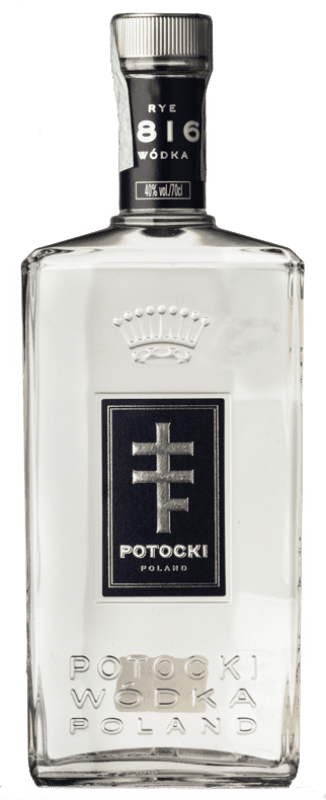 58,95 € Free Shipping | Vodka Potocki Poland 70 cl