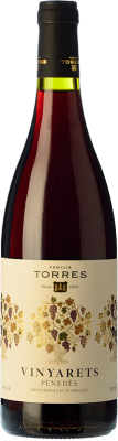 12,95 € Бесплатная доставка | Красное вино Torres Vinyarets Дуб D.O. Penedès Каталония Испания Tempranillo — Темпранильо, Garnacha — Гренаш, Sumoll — Сумой 75 cl