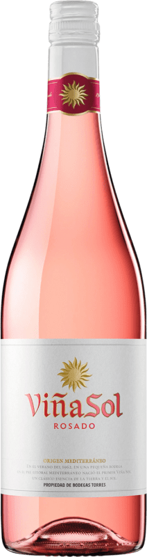 6,95 € Бесплатная доставка | Розовое вино Torres Viña Sol Rosado D.O. Catalunya Каталония Испания Grenache, Carignan бутылка 75 cl