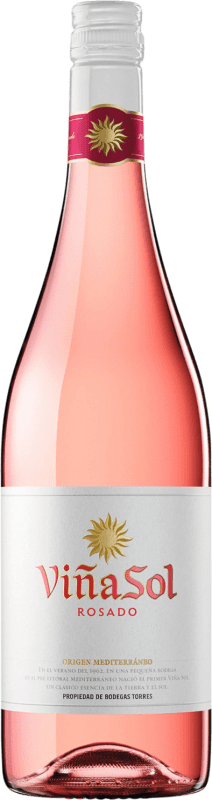 8,95 € 免费送货 | 桃红葡萄酒 Torres Viña Sol D.O. Catalunya 加泰罗尼亚 西班牙 Garnacha — 歌海娜, Cariñena — 佳丽酿 75 cl
