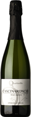 16,95 € Бесплатная доставка | Белое игристое вино Quarticello Spergola Cascinaronchi Brut Nature — Брют Натюр I.G.T. Emilia Romagna Эмилия-Романья Италия Malvasia — Мальвасия Eco — Эко Био Органический 75 cl