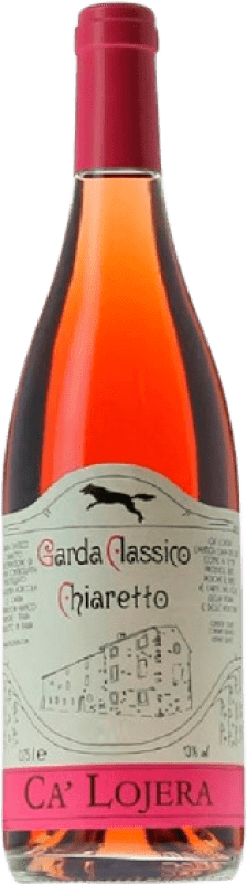 11,95 € Free Shipping | Rosé wine Ca' Lojera D.O.C. Chiaretto Riviera del Garda Classico Lombardia Italy Sangiovese, Barbera, Marzemino, Groppello Bottle 75 cl