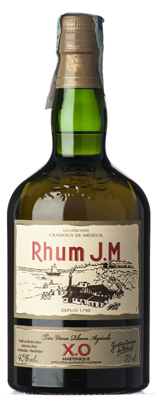 126,95 € Envio grátis | Rum Rhumerie JM J.M. Rhum Trés Vieux X.O. Martinica Garrafa 70 cl