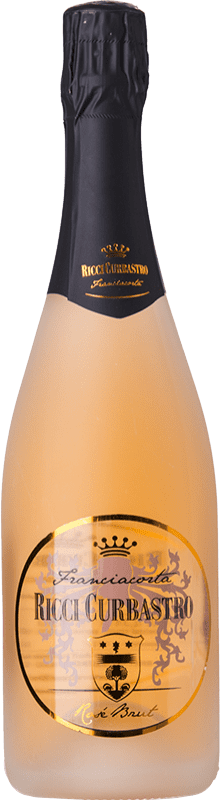 42,95 € 送料無料 | ロゼのスパークリングワイン Ricci Curbastro Brut — ブリュット Rosé — ロゼ D.O.C.G. Franciacorta ロンバルディア イタリア Pinot Noir — ピノ・ノワール, Chardonnay — シャルドネ 75 cl