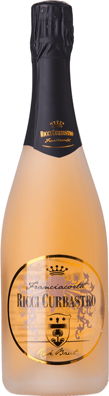 26,95 € Free Shipping | Rosé sparkling Ricci Curbastro Rosé Brut D.O.C.G. Franciacorta Lombardia Italy Pinot Black, Chardonnay Bottle 75 cl