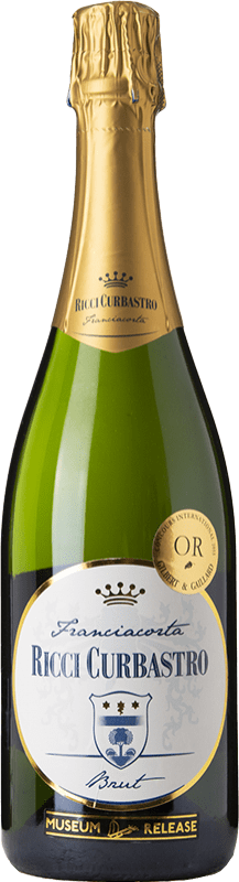 41,95 € Spedizione Gratuita | Spumante Bianco Ricci Curbastro Museum Brut D.O.C.G. Franciacorta lombardia Italia Pinot Nero, Chardonnay, Pinot Bianco 75 cl