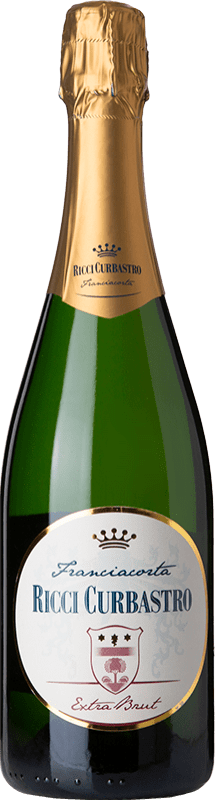 29,95 € Spedizione Gratuita | Spumante Bianco Ricci Curbastro Extra Brut D.O.C.G. Franciacorta lombardia Italia Pinot Nero, Chardonnay 75 cl