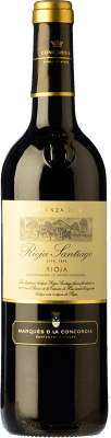 6,95 € Kostenloser Versand | Rotwein Marqués de La Concordia Rioja Santiago Alterung D.O.Ca. Rioja La Rioja Spanien Tempranillo, Grenache Flasche 75 cl