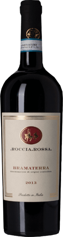 27,95 € Free Shipping | Red wine Roccia Rossa D.O.C. Bramaterra Piemonte Italy Nebbiolo, Croatina, Vespolina Bottle 75 cl