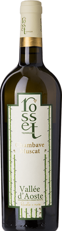 25,95 € Бесплатная доставка | Белое вино Rosset Chambave Muscat D.O.C. Valle d'Aosta Валле д'Аоста Италия Muscat White бутылка 75 cl