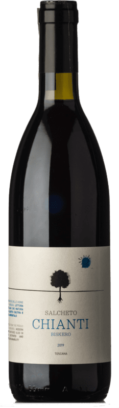 9,95 € Free Shipping | Red Wine Salcheto Biskero D.O.C.G. Chianti Tuscany Italy Merlot, Sangiovese, Canaiolo, Mammolo Eco Organic Bottle 75 cl