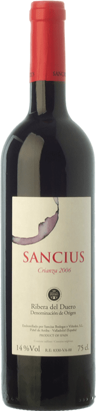14,95 € Бесплатная доставка | Красное вино Sancius Crianza — Крианса D.O. Ribera del Duero Кастилия-Леон Испания Tempranillo — Темпранильо 75 cl