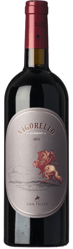 172,95 € Free Shipping | Red Wine San Felice Vigorello I.G.T. Toscana Tuscany Italy Merlot, Cabernet Sauvignon, Petit Verdot, Pugnitello Eco — Organic 3 L