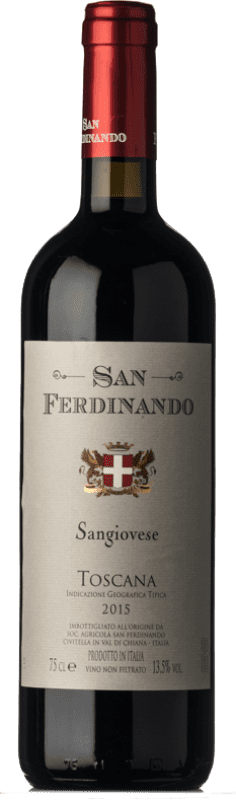 14,95 € Kostenloser Versand | Rotwein San Ferdinando I.G.T. Toscana Toskana Italien Sangiovese Flasche 75 cl