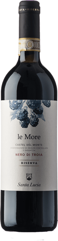 32,95 € Envoi gratuit | Vin Rouge Saint Lucia Le More Réserve D.O.C. Castel del Monte Pouilles Italie Nero di Troia 75 cl