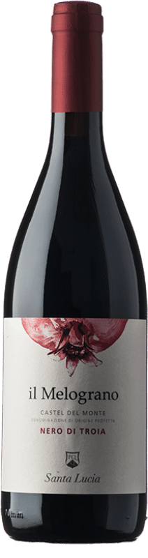15,95 € Free Shipping | Red Wine Saint Lucia Il Melograno D.O.C. Castel del Monte Puglia Italy Nero di Troia 75 cl