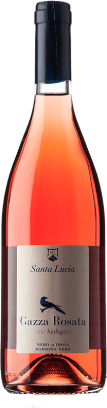 15,95 € Free Shipping | Rosé wine Saint Lucia Distillers Gazza Rosata I.G.T. Puglia Puglia Italy Nero di Troia, Bombino Black Bottle 75 cl