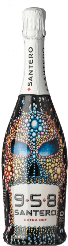 9,95 € Envoi gratuit | Vin Mousseux Blanc Santero 958 Calavera Bormida Bubbles Extra Dry — Extra-Sec D.O.C. Piedmont Piémont Italie Bacca Bouteille 75 cl