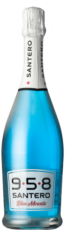 10,95 € Free Shipping | White sparkling Santero 958 Blue Moscato D.O.C. Piedmont Piemonte Italy Bacca White Bottle 75 cl