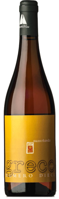 51,95 € Envio grátis | Vinho Branco Sassotondo Numero Dieci I.G.T. Toscana Tuscany Itália Greco Eco — Biológico 75 cl