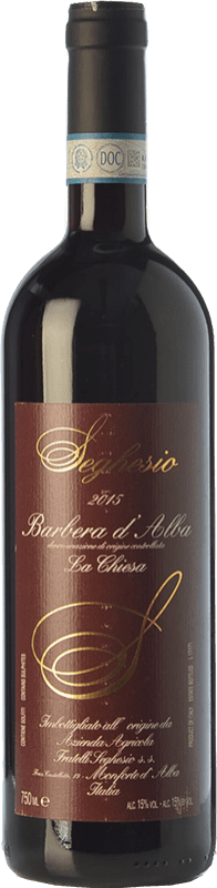 29,95 € Kostenloser Versand | Rotwein Seghesio La Chiesa D.O.C. Barbera d'Alba Piemont Italien Barbera Flasche 75 cl