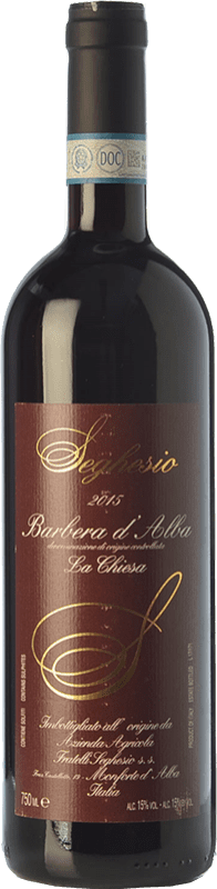 31,95 € Envio grátis | Vinho tinto Seghesio La Chiesa D.O.C. Barbera d'Alba Piemonte Itália Barbera Garrafa 75 cl