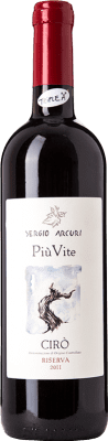 35,95 € Envío gratis | Vino Tinto Sergio Arcuri Più Vite Reserva D.O.C. Cirò Calabria Italia Gaglioppo Eco — Ecológico 75 cl