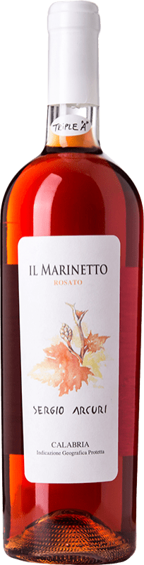 18,95 € Free Shipping | Rosé wine Sergio Arcuri Il Marinetto Young I.G.T. Calabria Calabria Italy Gaglioppo Bottle 75 cl