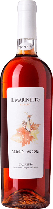 18,95 € Envoi gratuit | Vin Rosé Sergio Arcuri Il Marinetto Jeune I.G.T. Calabria Calabre Italie Gaglioppo Eco Biologique Bouteille 75 cl