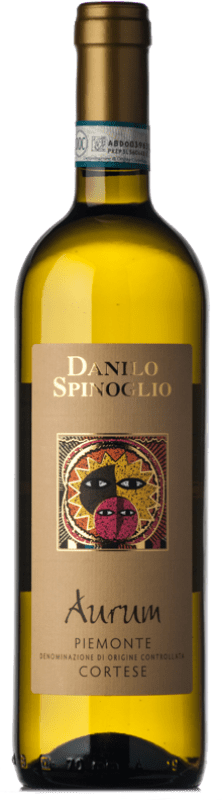 6,95 € Envio grátis | Vinho branco Spinoglio Aurum D.O.C. Piedmont Piemonte Itália Cortese Garrafa 75 cl