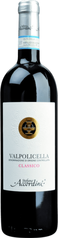 11,95 € Envío gratis | Vino tinto Stefano Accordini Classico D.O.C. Valpolicella Veneto Italia Corvina, Rondinella, Molinara Botella 75 cl