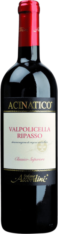 18,95 € Envío gratis | Vino tinto Stefano Accordini Acinatico D.O.C. Valpolicella Ripasso Veneto Italia Corvina, Rondinella, Corvinone, Molinara Botella 75 cl