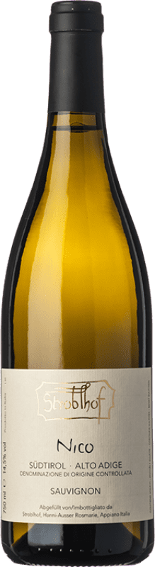 22,95 € Spedizione Gratuita | Vino bianco Stroblhof Nico D.O.C. Alto Adige Trentino-Alto Adige Italia Sauvignon Bottiglia 75 cl