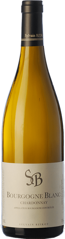 26,95 € Envío gratis | Vino blanco Sylvain Bzikot Blanc Crianza A.O.C. Bourgogne Borgoña Francia Chardonnay Botella 75 cl