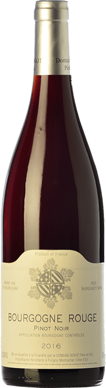 21,95 € Envio grátis | Vinho tinto Sylvain Bzikot Rouge Crianza A.O.C. Bourgogne Borgonha França Pinot Preto Garrafa 75 cl
