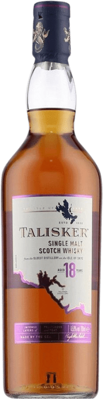 319,95 € Spedizione Gratuita | Whisky Single Malt Talisker Isola di Skye Regno Unito 18 Anni 70 cl
