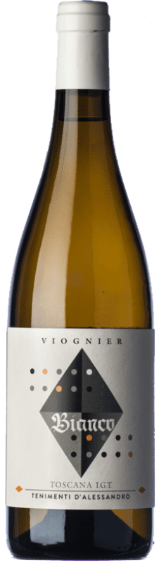 19,95 € Envio grátis | Vinho branco Tenimenti d'Alessandro Bianco I.G.T. Toscana Tuscany Itália Viognier Garrafa 75 cl