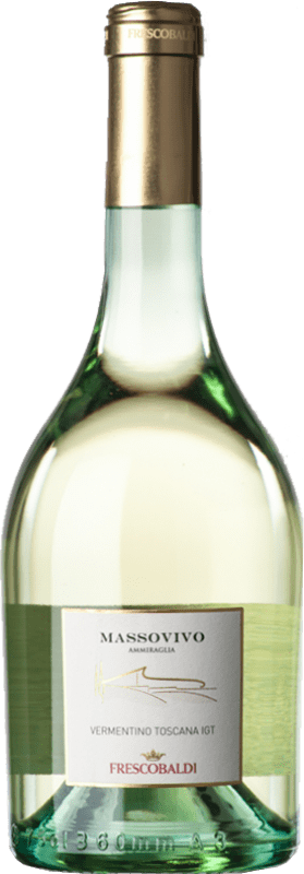 15,95 € Free Shipping | White wine Marchesi de' Frescobaldi Tenuta Ammiraglia Massovivo I.G.T. Toscana Tuscany Italy Vermentino Bottle 75 cl