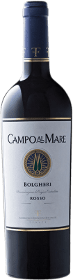 24,95 € 免费送货 | 红酒 Campo al Mare Rosso D.O.C. Bolgheri 托斯卡纳 意大利 Merlot, Cabernet Sauvignon, Cabernet Franc, Petit Verdot 瓶子 75 cl