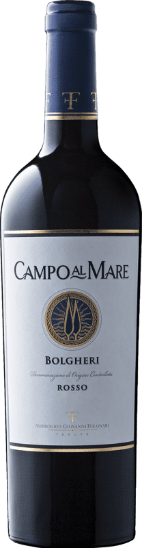 34,95 € Envoi gratuit | Vin Rouge Campo al Mare D.O.C. Bolgheri Toscane Italie Merlot, Cabernet Sauvignon, Cabernet Franc, Petit Verdot Bouteille 75 cl