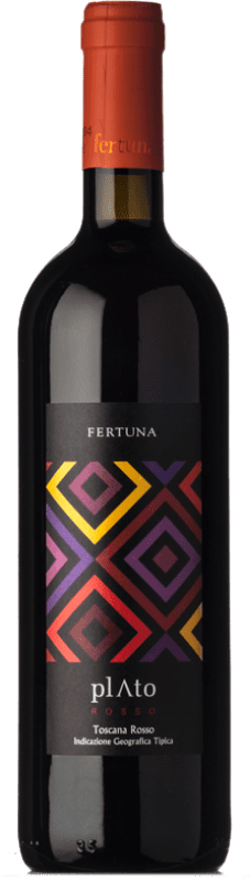 7,95 € Free Shipping | Red wine Fertuna Plato Rosso I.G.T. Toscana Tuscany Italy Merlot, Cabernet Sauvignon, Sangiovese Bottle 75 cl
