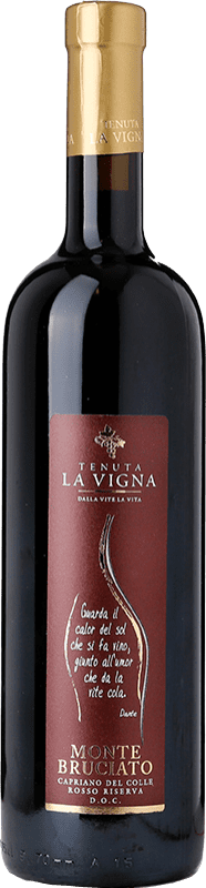 19,95 € Бесплатная доставка | Красное вино La Vigna Montebruciato Резерв D.O.C. Capriano del Colle Ломбардии Италия Merlot, Sangiovese, Marzemino бутылка 75 cl