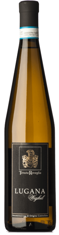 15,95 € Spedizione Gratuita | Vino bianco Roveglia Wighel D.O.C. Lugana lombardia Italia Trebbiano di Lugana Bottiglia 75 cl