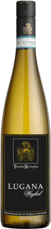 17,95 € Envío gratis | Vino blanco Roveglia Wighel D.O.C. Lugana Lombardia Italia Trebbiano di Lugana Botella 75 cl