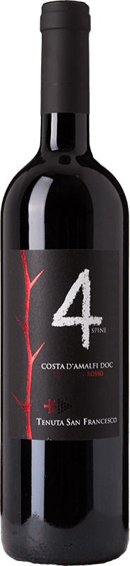 34,95 € Free Shipping | Red wine San Francesco Tramonti Quattro Spine D.O.C. Costa d'Amalfi Campania Italy Aglianico, Piedirosso, Tintore di Tramonti Bottle 75 cl