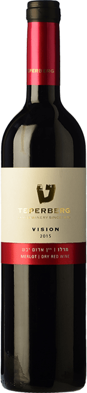 17,95 € Free Shipping | Red wine Teperberg Vision Oak Israel Merlot Bottle 75 cl
