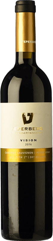 17,95 € Spedizione Gratuita | Vino rosso Teperberg Vision Cabernet Sauvignon & Petite Sirah Giovane Israele Syrah, Cabernet Sauvignon Bottiglia 75 cl