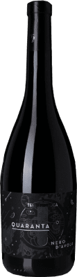 12,95 € Free Shipping | Red Wine Terre di Bruca Quaranta D.O.C. Sicilia Sicily Italy Nero d'Avola 75 cl