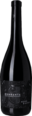 11,95 € Envio grátis | Vinho tinto Terre di Bruca Quaranta D.O.C. Sicilia Sicília Itália Nero d'Avola Garrafa 75 cl